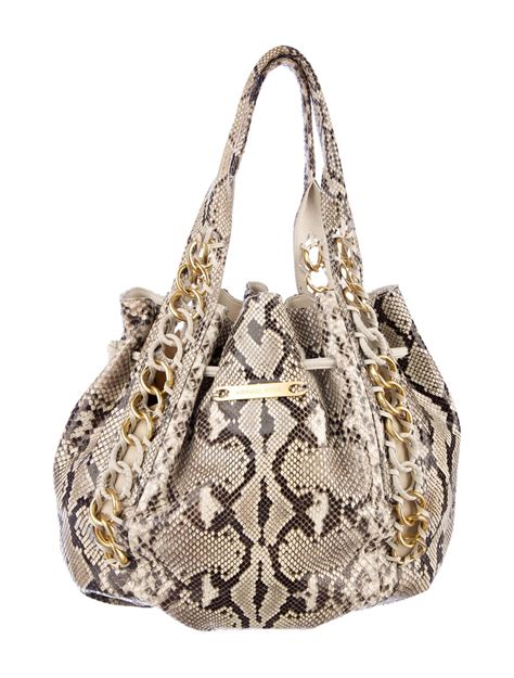 Michael Kors snakeskin tote